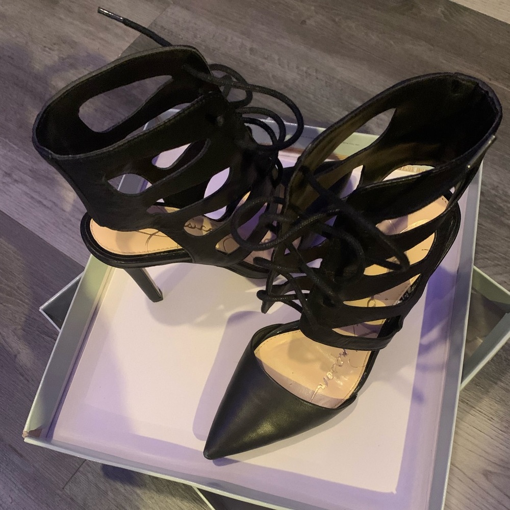 Jessica Simpson black high heel